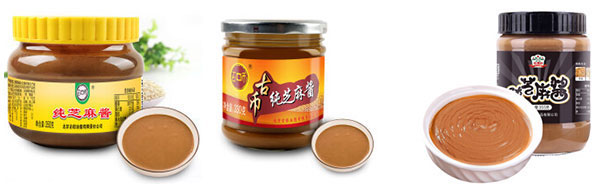 芝麻醬灌裝旋蓋貼標(biāo)噴碼生產(chǎn)線設(shè)備樣品圖